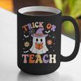 Trick Or Teach Teacher Groovy Ghost Halloween Teacher Graphic Print Coffee Mug, Groovy Teacher Mugs, funny gift Trick Or Teach Teacher Groovy Ghost Halloween Teacher Graphic Print Coffee Mug, Groovy Teacher Mugs, funny gift