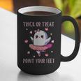 Trick Or Treat Point Your Feet Halloween Ghost Dance Teacher Graphic Print Coffee Mug, funny gift Trick Or Treat Point Your Feet Halloween Ghost Dance Teacher Graphic Print Coffee Mug, funny gift