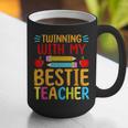 Twinning With My Bestie Teacher Boy Spirit Week Twin Day Graphic Print Coffee Mug, funny gift Twinning With My Bestie Teacher Boy Spirit Week Twin Day Graphic Print Coffee Mug, funny gift