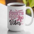 4th Fourth Grade Vibes Back To School Coquette Teacher Girl Graphic Print Coffee Mug, 4th Grade Teacher Mugs, funny gift