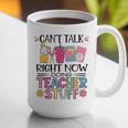 Can't Talk Right Now Doing Teacher Stuff Graphic Print Coffee Mug, funny gift Can't Talk Right Now Doing Teacher Stuff Graphic Print Coffee Mug, funny gift
