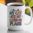 My Cat Ate My Lesson Plans Teacher Cat Humor Graphic Print Coffee Mug, funny gift My Cat Ate My Lesson Plans Teacher Cat Humor Graphic Print Coffee Mug, funny gift