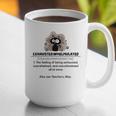 Cat Exhausted Teacher Exhausterwhelmulated Definition Graphic Print Coffee Mug, funny gift Cat Exhausted Teacher Exhausterwhelmulated Definition Graphic Print Coffee Mug, funny gift