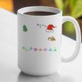 Is It Christmas Break Yet Teacher Xmas Light Santa Hat Graphic Print Coffee Mug, funny gift