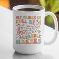 My Class Is Full Of Treble Makers Funny Music Teacher Groovy Men Women Girls Kids Graphic Print Coffee Mug, Groovy Teacher Mugs, funny gift