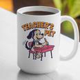 Cute Elementary School Student Dog Teacher's Pet Graphic Print Coffee Mug, funny gift Cute Elementary School Student Dog Teacher's Pet Graphic Print Coffee Mug, funny gift