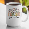 First Grade Teacher Wildflower Back To School Floral Outfits Graphic Print Coffee Mug, First Grade Teacher Mugs, funny gift