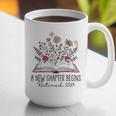 Floral Book a New Chapter Begins Retired Retirement Teacher Graphic Print Coffee Mug, funny gift Floral Book a New Chapter Begins Retired Retirement Teacher Graphic Print Coffee Mug, funny gift