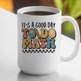 Good Day To Do Math Teacher Vintage Groovy Nerd Women Men Graphic Print Coffee Mug, Groovy Teacher Mugs, funny gift