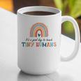 Good Day To Teach Tiny Humans Rainbow Teacher Graphic Print Coffee Mug, funny gift