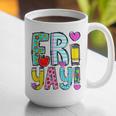 Happy Fri-Yay Friday Lovers Fun Teacher Life FriYay Weekend Graphic Print Coffee Mug, funny gift Happy Fri-Yay Friday Lovers Fun Teacher Life FriYay Weekend Graphic Print Coffee Mug, funny gift