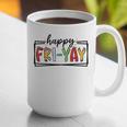 Happy Fri-Yay Friday Lovers Teacher Fri Yay Weekend Graphic Print Coffee Mug, funny gift