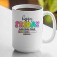 Happy Friyay Teacher School Friday Weekend Vibes Graphic Print Coffee Mug, funny gift Happy Friyay Teacher School Friday Weekend Vibes Graphic Print Coffee Mug, funny gift
