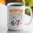 Haunted 67 Ghost Math Teacher Halloween Costume Math Pun Graphic Print Coffee Mug, funny gift