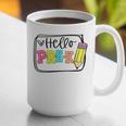 Hello Pre-K Team Preschool Teacher Kids Back To School Graphic Print Coffee Mug, funny gift