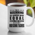 High School Teacher Personalized Graphic Print Coffee Mug, funny gift