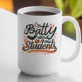 I'm Batty About My Students Watercolor Bat Teacher Halloween Graphic Print Coffee Mug, funny gift
