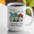 It's Fine We'Re Fine Gnome Pre-K Teacher Christmas Light For Men Women Graphic Print Coffee Mug, funny gift It's Fine We'Re Fine Gnome Pre-K Teacher Christmas Light For Men Women Graphic Print Coffee Mug, funny gift
