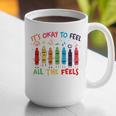 Its Okay To Feel All The Feels Mood Color Crayons Teacher Graphic Print Coffee Mug, funny gift Its Okay To Feel All The Feels Mood Color Crayons Teacher Graphic Print Coffee Mug, funny gift