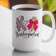 K Is For Kindergarten Teacher Coquette Bow Back To School Graphic Print Coffee Mug, funny gift K Is For Kindergarten Teacher Coquette Bow Back To School Graphic Print Coffee Mug, funny gift