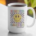 Kindergarten Teacher Team Hippie Smile Face Back To School Graphic Print Coffee Mug, funny gift Kindergarten Teacher Team Hippie Smile Face Back To School Graphic Print Coffee Mug, funny gift