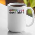 Music Teacher Hearts Music Teaching Graphic Print Coffee Mug, funny gift