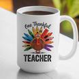 One Thankful Teacher Thanksgiving TurkeyCute Pencil Graphic Print Coffee Mug, funny gift