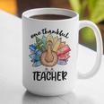 One Thankful Teacher Turkey Pencil Thanksgiving Teachers Graphic Print Coffee Mug, funny gift One Thankful Teacher Turkey Pencil Thanksgiving Teachers Graphic Print Coffee Mug, funny gift