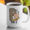 P Is For Pre K Teacher Leopard First Day Of School For Men Women Girls Kids Graphic Print Coffee Mug, funny gift P Is For Pre K Teacher Leopard First Day Of School For Men Women Girls Kids Graphic Print Coffee Mug, funny gift