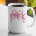 Preppy Pre k Back To School Pre-k Teachers Girls Cute Bow Graphic Print Coffee Mug, funny gift Preppy Pre k Back To School Pre-k Teachers Girls Cute Bow Graphic Print Coffee Mug, funny gift