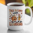 Retro Fall In Love With Learning Autumn Pumpkin Teacher Kids Graphic Print Coffee Mug, funny gift Retro Fall In Love With Learning Autumn Pumpkin Teacher Kids Graphic Print Coffee Mug, funny gift