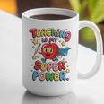 Retro Teaching Is My Superpower Apple Teacher Appreciation Graphic Print Coffee Mug, funny gift Retro Teaching Is My Superpower Apple Teacher Appreciation Graphic Print Coffee Mug, funny gift