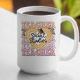 Social Studies Teacher Pencil Heart Leopard Back To School Graphic Print Coffee Mug, funny gift Social Studies Teacher Pencil Heart Leopard Back To School Graphic Print Coffee Mug, funny gift