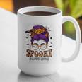 Spooky Paraprofessional Life Halloween Messy Bun Teacher For Men Women Graphic Print Coffee Mug, funny gift Spooky Paraprofessional Life Halloween Messy Bun Teacher For Men Women Graphic Print Coffee Mug, funny gift