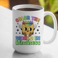 Teacher Back To School Color In Kindness Crayon Pencil Graphic Print Coffee Mug, funny gift