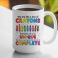Teacher We Are Like a Box Of Crayons Back To School Graphic Print Coffee Mug, funny gift