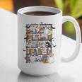 Teacher Library Ghost Reading Book Halloween Cat Graphic Print Coffee Mug, funny gift Teacher Library Ghost Reading Book Halloween Cat Graphic Print Coffee Mug, funny gift