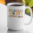 Teaching Is My Superpower Vintage Groovy University Teacher Graphic Print Coffee Mug, Groovy Teacher Mugs, funny gift Teaching Is My Superpower Vintage Groovy University Teacher Graphic Print Coffee Mug, Groovy Teacher Mugs, funny gift
