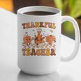 Thankful Teacher Retro Groovy Thanksgiving Fall Women Men Graphic Print Coffee Mug, Groovy Teacher Mugs, funny gift Thankful Teacher Retro Groovy Thanksgiving Fall Women Men Graphic Print Coffee Mug, Groovy Teacher Mugs, funny gift