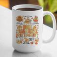 Thanksgiving One Thankful Art Teacher Fall Groovy Men Women Graphic Print Coffee Mug, Groovy Teacher Mugs, funny gift