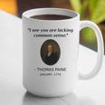 Thomas Paine Common Sense USA History Teacher Student Graphic Print Coffee Mug, History Teacher Mugs, funny gift Thomas Paine Common Sense USA History Teacher Student Graphic Print Coffee Mug, History Teacher Mugs, funny gift