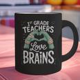 1st Grade Teachers Love Brains Shirt Halloween Teacher Graphic Print Coffee Mug, gift for family, gift for coworker