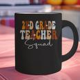2nd Grade Teacher Squad Cute Women Groovy Fall Autumn Lovers Graphic Print Coffee Mug, Groovy Teacher Mugs, 2nd Grade Teacher Mugs, gift for family, gift for coworker