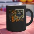 67 Teacher Halloween Skeleton Six Seven Meme Math Graphic Print Coffee Mug, gift for family, gift for coworker