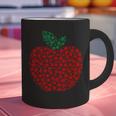Apple Dot Pattern Art Teacher Appreciation Men Women Humor Graphic Print Coffee Mug, gift for family, gift for coworker