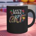 Lets Make Art Colerful Artists Painter Art Teacher Men Women Girls Kids Graphic Print Coffee Mug, gift for family, gift for coworker