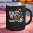 Artist Gingerbread Painter Art Teacher Student Christmas Graphic Print Coffee Mug, gift for family, gift for coworker