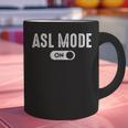 ASL Mode Sign Language Deaf ASL Teacher Graphic Print Coffee Mug, gift for family, gift for coworker ASL Mode Sign Language Deaf ASL Teacher Graphic Print Coffee Mug, gift for family, gift for coworker