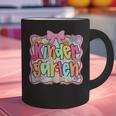 Back To School Kindergarten Preppy Teacher Girl Graphic Print Coffee Mug, gift for family, gift for coworker