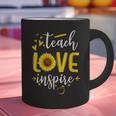 Back To School Teach Love And Inspire Teacher Sunflower Graphic Print Coffee Mug, gift for family, gift for coworker Back To School Teach Love And Inspire Teacher Sunflower Graphic Print Coffee Mug, gift for family, gift for coworker